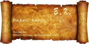 Bajusz Kevin névjegykártya